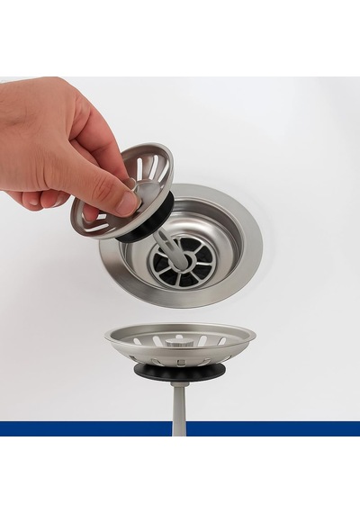 Çöpmak Mutfak Lavabo Sifon Gideri 8 Cm Paslanmaz Metal Tıpa Süzgeç / Dayanıklı, Evrensel Uyumlu Ve Kolay Temi Genel