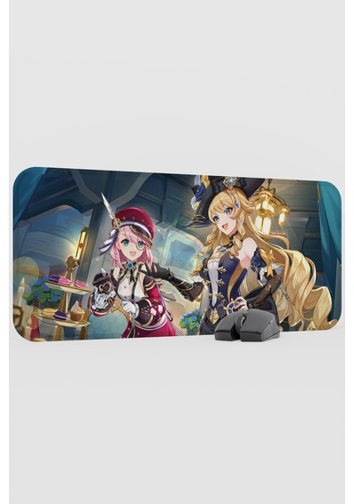 Charlotte Genshin Impact Anime Gacha V3 - 70x30 Xl Gaming Mouse Pad Fare Altlığı