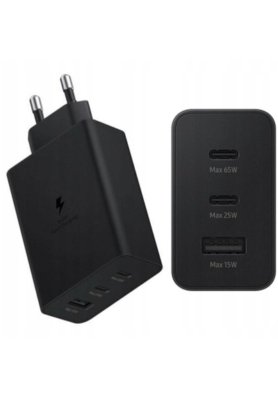 65w 3in1 2xpd+usb Ev Tipi Adaptör 3 Çıkışlı 65w - 25w - 15w