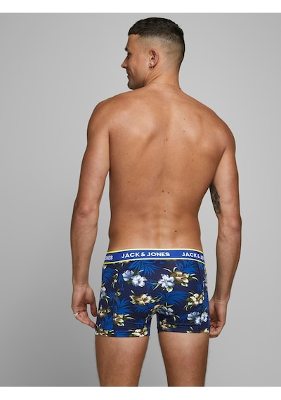Jack & Jones Flower Trunks 3 Pack Noos Erkek Siyah Boxer 12171253-0 Siyah