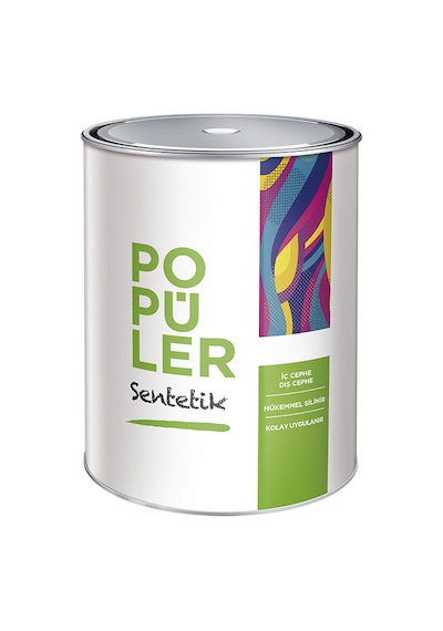 Popüler Sentetik İç Cephe Boyası Solvent Bazlı 2.5 KG