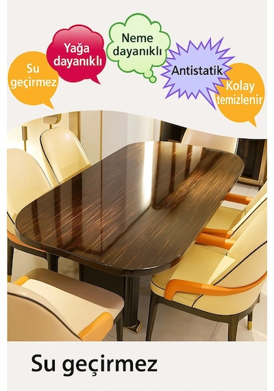 Şeffaf Eşya Koruyucu Film 3 Metre X 45 Cm Pvc Mobilya Yüzey Koruma -