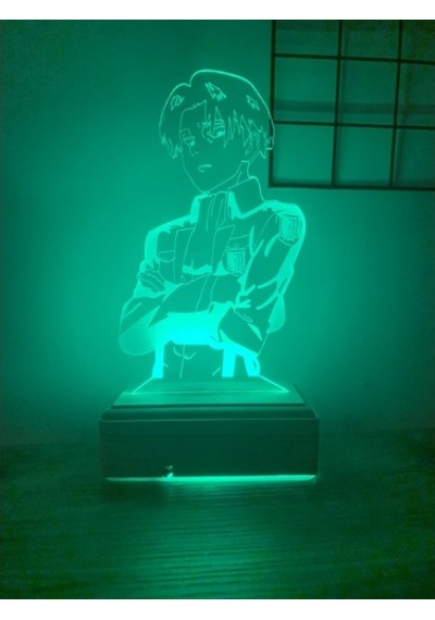 Titan Captain Levi Ackerman 3D Gece Lambası