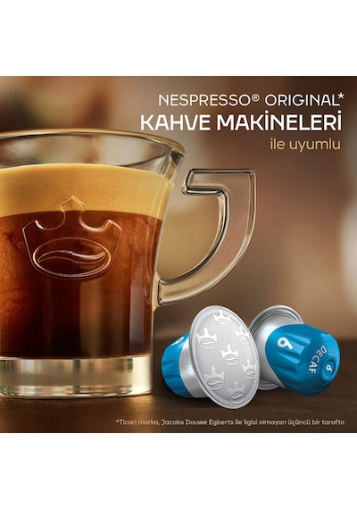 Jacobs Classico Kafeinsiz Nespresso Uyumlu Alüminyum Kapsül Kahve 40 Kapsül Kapsül Kahve