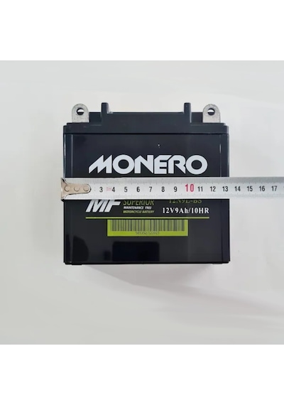 Monero Akü 12n9l-bs 12v9ah Dik Tvs Apache Rtr 150 180 200