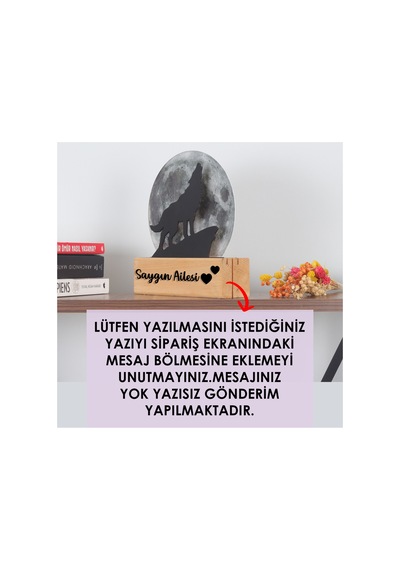 Led Işıklı Pleksi Dolunay Kişiselleştirilebilir Dekoratif Biblo Ursula Kurt Anahtar Askılığı Gri - 737202186