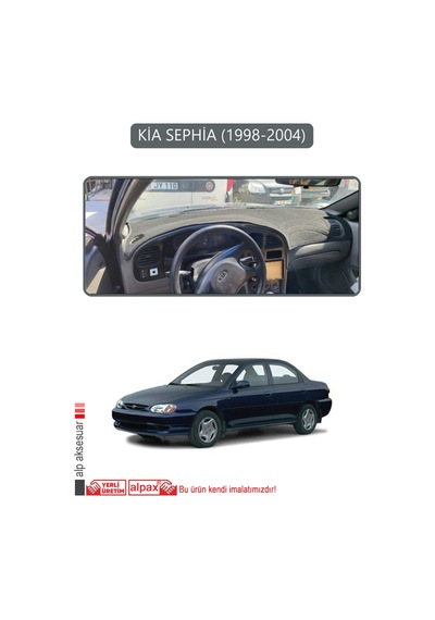 Kia Sephia 1998-2004torpido Koruma Halısı Gri Kenar