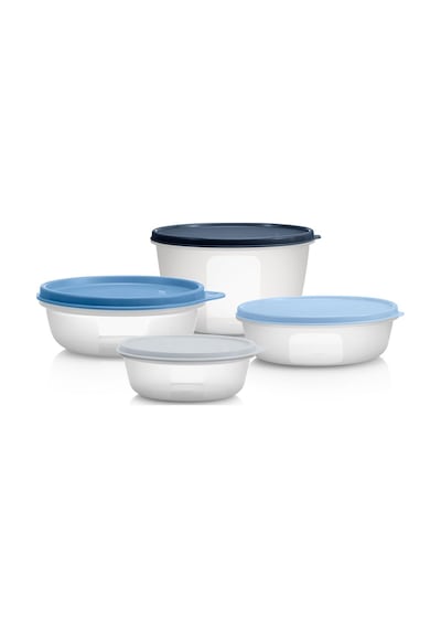 Saklama Ve Servis Kabı Bowl Seti 2 Hava Geçirmez Pratik Çözüm Beyaz