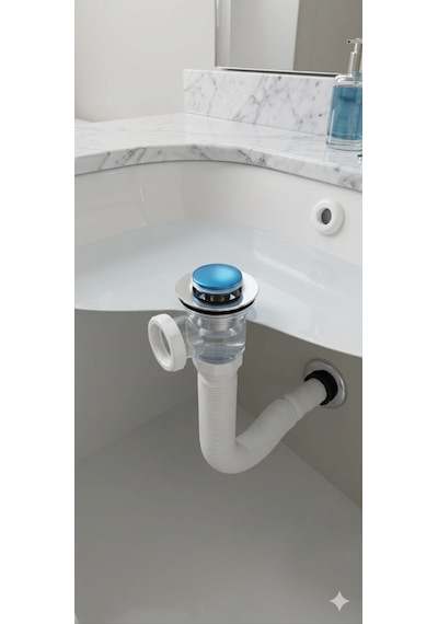 Mutfak Ve Banyo İçin Koku Önleyici Yeni Nesil Körüklü Lavabo Sifonu Altı Hortumu Evye Takımı Bas Çek Özellikli