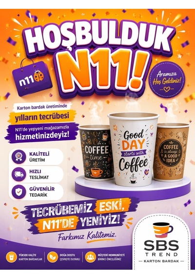 Üreticiden 7 Oz Kalın Gramaj Koli Kağıt Karton Bardak 1000 Adet Ekonomik 190 Gr