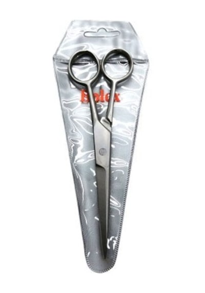 Bolex Gri No-6 Gümüş Berber Makası - 12'li Paket
