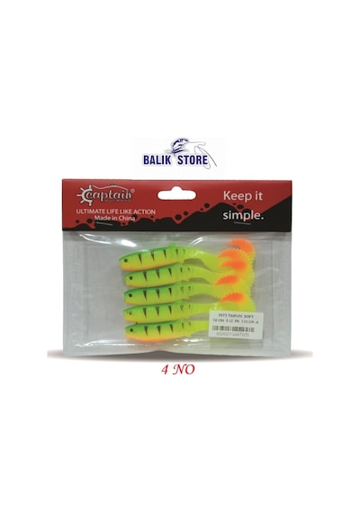 3571 Taıfun Soft Serisi 10 Cm 5 Li Paket Silikom Yem