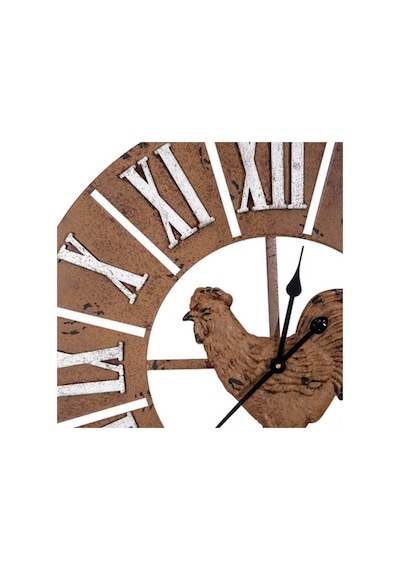 Vitale Farm Metal Duvar Saati 78 Cm Ak.Eq0057 Kahverengi