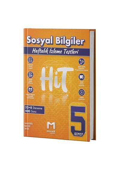 5. Sınıf Sosyal Bilgiler Hit 40 Deneme Mozaik Yayınları
