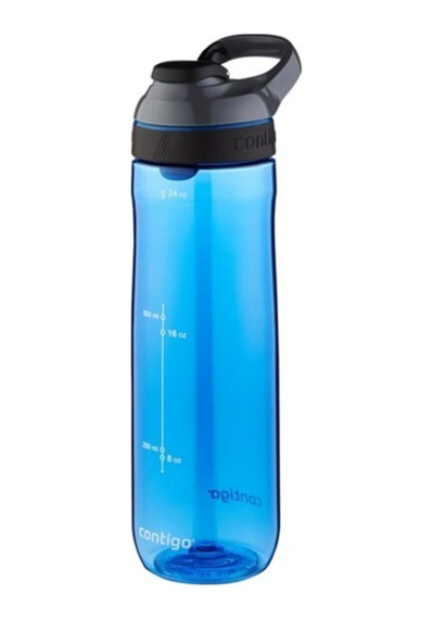 Contigo Cortland Tek El Bas İç Kapaklı Su Matarası 720ml - Mavi
