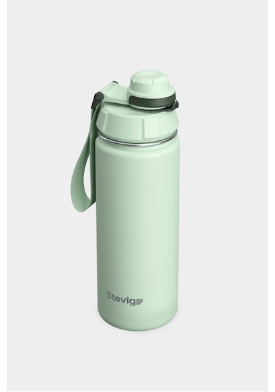 Stevig 1 Hand Leak-proof Sızdırmaz Çelik Termos 500 Ml Smoke Green St-221