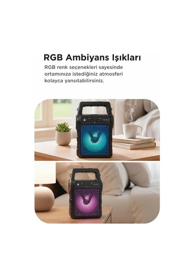Özel Üretim Torima Bluetooth Hoparlör Kts-1706 Siyah Gece Lambası Seyyar Cihaz Enerji Paneli