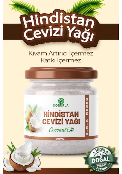 Saf Hindistan Cevizi Yağı Soğuk Sıkım 200ml Diğer