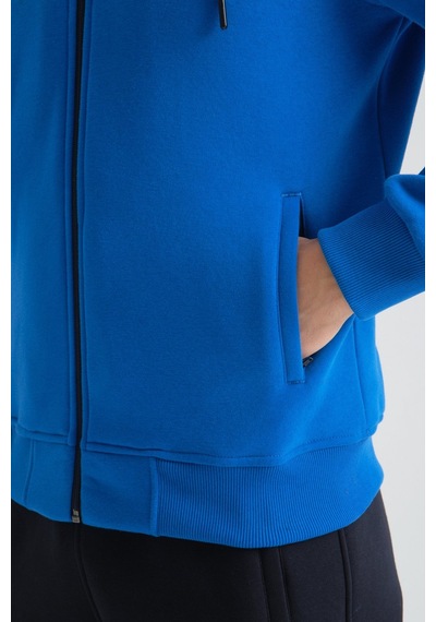 Shooter Sportswear Shooter Erkek Premium Kışlık Eşofman Takımı Regular Kapüşonlu Saks Mavi