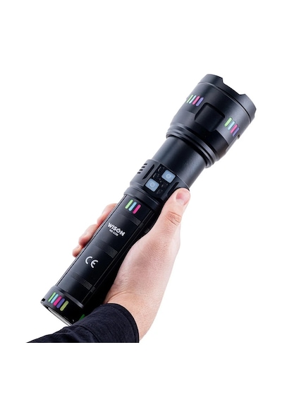Lunaev Ws-1150 Uzun Menzilli 60 Watt 5500 Lümen Profesyonel Güçlü El Feneri Açık Ahşap