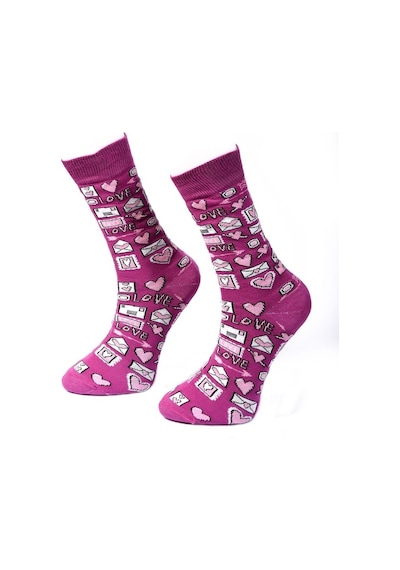 Ozzy Socks 2'Li Kalp Desenli Kutu Çok Renkli