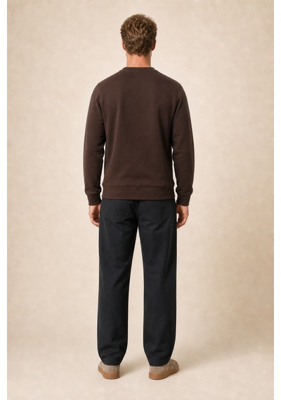 Redline Lines Regular Fit Kışlık Sweatshirt Kahve