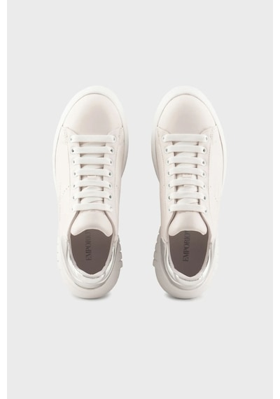 Emporio Armani  Bayan Ayakkabı X3X187 XN850 M696 BEYAZ-GÜMÜŞ Gümüş