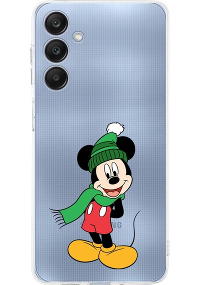 Samsung Galaxy A26 İle Uyumlu Mickey Mouse 7 Baskılı Kamera Korumalı Şeffaf Kılıf Şeffaf