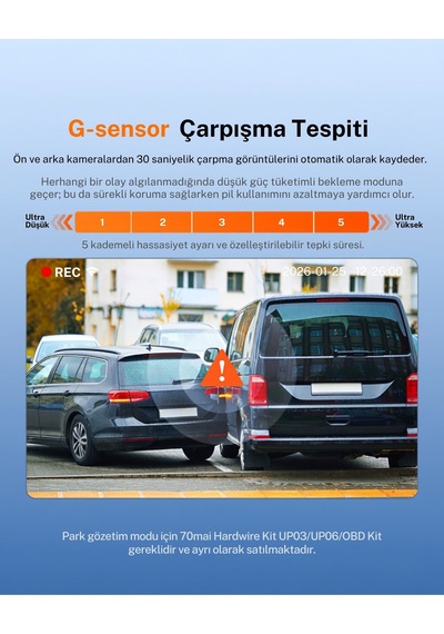 70mai Dash Cam A410 Neo Ön Kamera