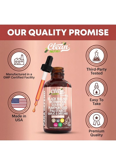 Clean Nutraceuticals Para Defend Wormwood 60 Ml Usa Menşeii Dmmedicineden Orijinal
