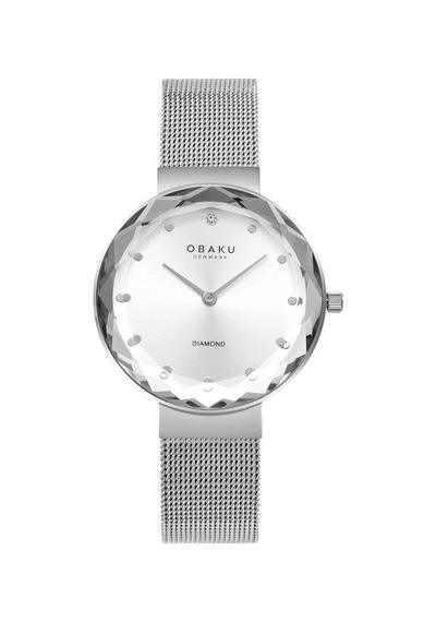 Obaku Denmark V300lxcımc Quartz Çelik Gri Safir Cam 32 Mm Kadın Kol Saati Gri