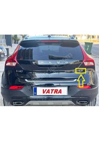 V40 Cross Country 1.5 T3 Advance 2015-2018 Uyumlu T3 Bagaj Yazısı
