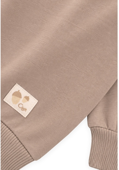 Cigit Mevsimlik Sweatshirt 1-7 Yaş Sıcak Vizon
