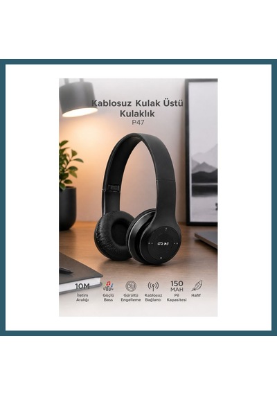 Bezos P47 Fm'li Bluetooth Kulaklık Ob