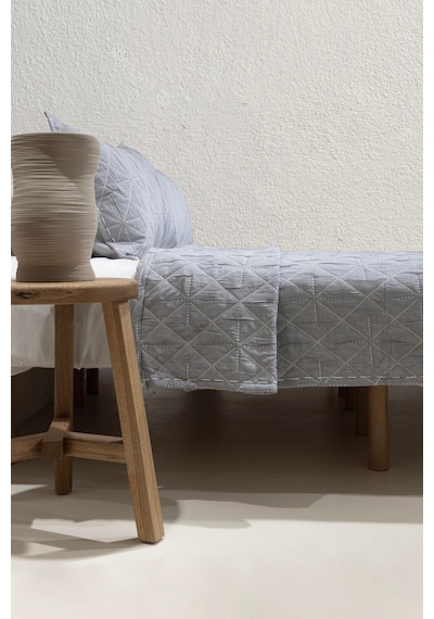 Koza Home Stella Lacivert Çift Kişilik Baklava Desenli Yatak Örtüsü 230x250 Lacivert
