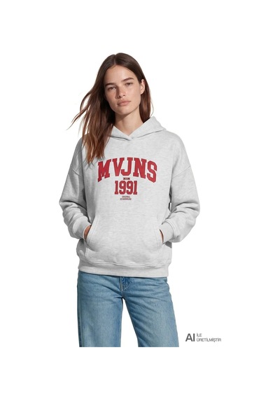 Mavi Logo Sweatshırt Light Grey Melange Gri Kadın Sweatshirt M1s20141-88467