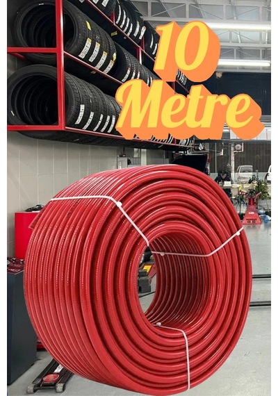 10 Metre Kompresör Hava Hortumu 8 Mm Termo Hortum Kırmızı Thermo Hortum Basınca Dayanıklı Hortum