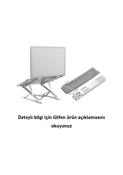 Dm09 12.6''-15.6''-17.3'' Çift Katlı 15 Seviyeli Katlanabilir Taşınabilir Alüminyum Dizüstü Laptop Notebook Standı