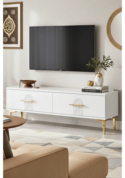 Tsa1215b - İdatv120 Tv Stand, Tv Sehpası Beyaz 120cm
