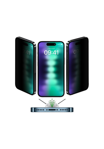 Buff Apple iPhone 15 Plus Uyumlu 5d Privacy Ekran Koruyucu