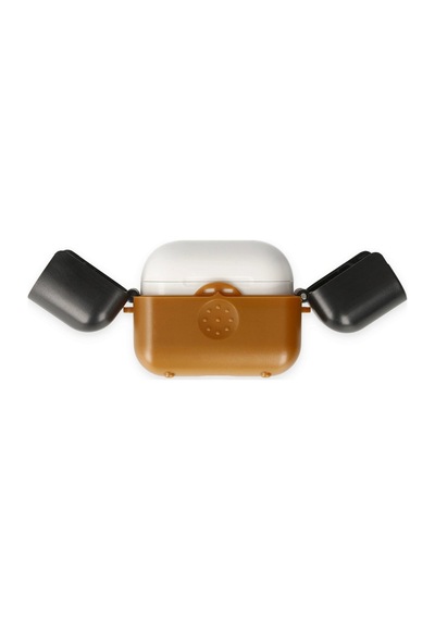 Airpods 3 3.nesil Basmalı Kılıf - Kahverengi-siyah
