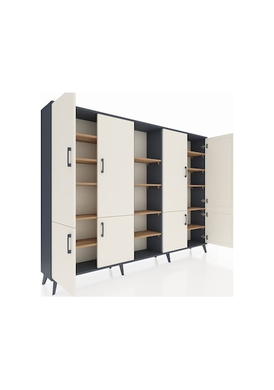Arges Dolap 14 Raflı 8 Kapaklı 220x30x163 Antrasit-aytaşı/çam Aytası/atlas Çam - Antrasıt Arges Dolap 14 Raflı 8 Kapaklı 220x30x163 Antrasit-aytaşı/çam Aytası/atlas Çam - Antrasıt