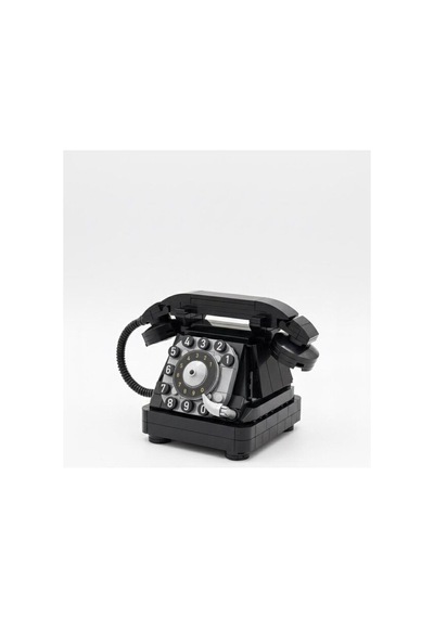 Miniblocks Vintage Çevirmeli Telefon Yapım Seti 240 Parça Eski Nostaljik Telefon Yapım Seti