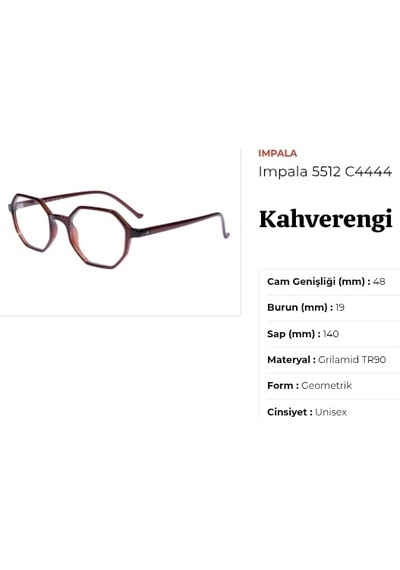 İmpala İm5512 48ek C.4444 Unisex Mavi Işık Korumalı Ekran Gözlüğü