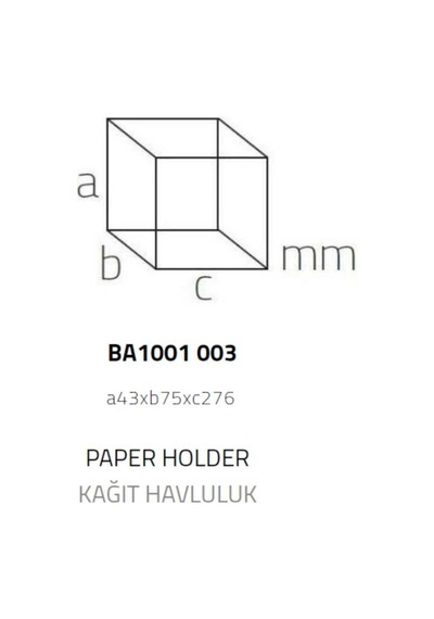System Bowline Kağıt Havluluk Krom Renk Ba1001 003 Cr Çok Renkli