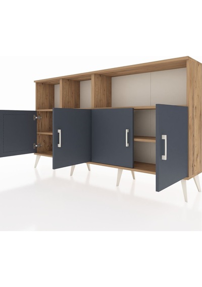 Arges Konsol 6 Raflı 4 Kapaklı 176x30x99 Çam-antrasit/çam Antrasıt/atlas Çam - Atlas Çam Arges Konsol 6 Raflı 4 Kapaklı 176x30x99 Çam-antrasit/çam Antrasıt/atlas Çam - Atlas Çam