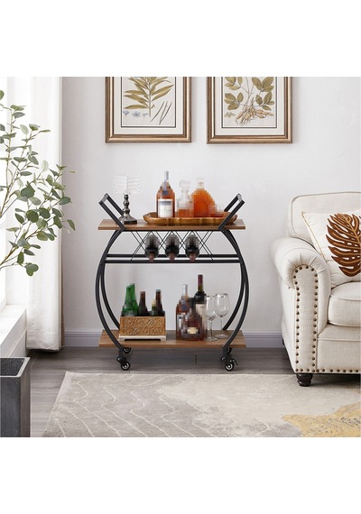 Chaya Siyah Metal&cam Servis Arabası