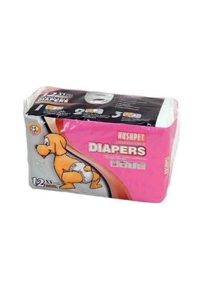 Hushpet Diapers Köpek Çiş Pedi 12'li Xs