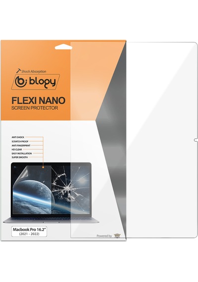 Blogy Apple Uyumlu MacBook Pro 16.2 Flexi Nano Ekran Koruyucu
