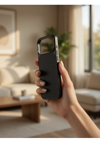 İphone 17/18 Promax Ortak Uyumlu Karbon Fiber Desenli Darbeye Dayanıklı Kılıf Çok Renkli2